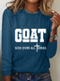 Goat God Over All Things Casual Long Sleeve Shirt