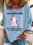 Grandma Unicorn Grandmacorn Casual Sweatshirt