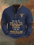 Men's You Need a Ride to the Train Station Zip Collar Sweatshirt