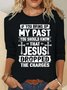 Funny Saying Shirt Jesus Dropped The Charges Casual Long Sleeve Shirt