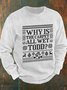 Why Is The Carpet All Wet Todd Men's Casual Sweatshirt