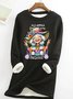Grandma Old Hippies Casual Fluff Fleece Fabric Sweatshirt