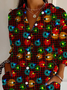 Shirt Collar Casual Loose Shirt