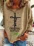 Christmas Begins With Christ Snowman Print Casual Sweatshirt