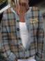 Sassenach Historical Tv Show Dragonfly Embroidered Plaid Cardigan