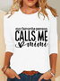 My Favorite Person Calls Me Mimi Casual Long Sleeve Shirt