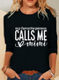 My Favorite Person Calls Me Mimi Casual Long Sleeve Shirt