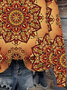 Ethnic Casual Crew Neck Sweatshirt