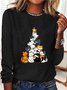 Dog Print Casual T-Shirt