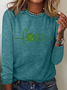Love St Patrick's Day Casual Long Sleeve Shirt