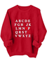 Casual Loose Heart/Cordate Crew Neck Sweatshirt