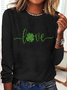 Love St Patrick's Day Casual Long Sleeve Shirt