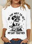 On The Way To Get My Shit Together Casual Long Sleeve Shirt