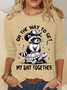 On The Way To Get My Shit Together Casual Long Sleeve Shirt