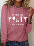 I Need My Glasses Casual Long Sleeve Shirt