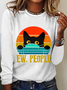 Ew，People Casual Long Sleeve Shirt