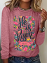 He Is Risen Easter Shirt, Floral Easter Tshirt, Jesus Easter Casual Long Sleeve Shirt