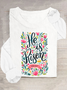 He Is Risen Easter Shirt, Floral Easter Tshirt, Jesus Easter Casual Long Sleeve Shirt