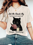 Let Me Check My GIVEASHITOMETER Nope, Nothing Funny Cat Print T-Shirt