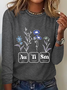 Autism Bundle Retro Wildflower Autism Bundle Casual Long Sleeve Shirt