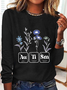 Autism Bundle Retro Wildflower Autism Bundle Casual Long Sleeve Shirt