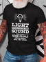 Light Travels Faster Than Sound Funny Cotton T-Shirt