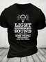 Light Travels Faster Than Sound Funny Cotton T-Shirt