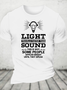 Light Travels Faster Than Sound Funny Cotton T-Shirt