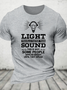 Light Travels Faster Than Sound Funny Cotton T-Shirt