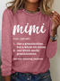 Mimi Definition Grandma Definition Casual Long Sleeve Shirt