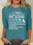 Cat Mom Things Woman Classic T-Shirt Casual Long Sleeve Shirt