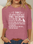 Cat Mom Things Woman Classic T-Shirt Casual Long Sleeve Shirt