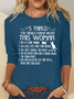 Cat Mom Things Woman Classic T-Shirt Casual Long Sleeve Shirt