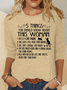 Cat Mom Things Woman Classic T-Shirt Casual Long Sleeve Shirt