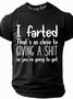 Men's Funny Slang Short Sleeve T shirt