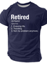 Retirement Definition Funny Cotton T-Shirt
