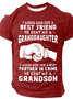 I Asked God For Friend He Sent Me My Granddaughter, Partner In Crime Cotton T-Shirt