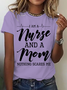 I Am A Nurse And A Mom - Nothing Scares Me Cotton T-Shirt