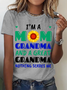 I'm A Mom Grandma And Great Grandma Nothing Scares Me Cotton T-Shirt