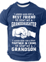 I Asked God For Friend He Sent Me My Granddaughter, Partner In Crime Cotton T-Shirt