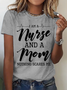 I Am A Nurse And A Mom - Nothing Scares Me Cotton T-Shirt