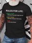 Rules For Life Cotton T-Shirt