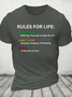 Rules For Life Cotton T-Shirt