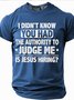 Men's Sarcastic Funny Slang Short Sleeve T-shirt