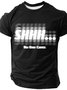 Man's SHHH...No One Cares Funny Short Sleeve T-shirt