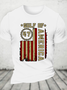 Gulf Of Usa America Funny Usa Flag Cotton T-Shirt