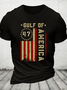 Gulf Of Usa America Funny Usa Flag Cotton T-Shirt