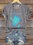 Women's Gulf of Mexico Print V-Neck T-Shirt