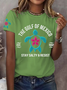 Women's Gulf Of Mexico Print Round Neck T-Shirt