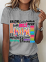 She Is Mom Retro Blessed Mom Cotton T-Shirt